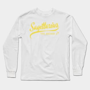 Sagittarius Retro Zodiac Long Sleeve T-Shirt